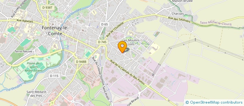 localisation de l'entreprise RATAUD VIDANGES à FONTENAY-LE-COMTE