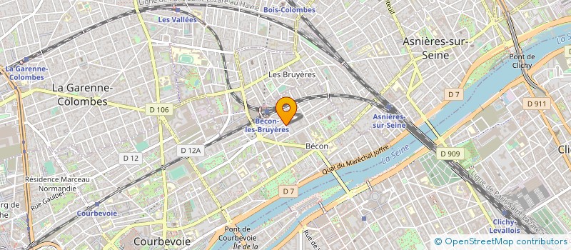localisation de l'entreprise RATEAU SIMON à COURBEVOIE