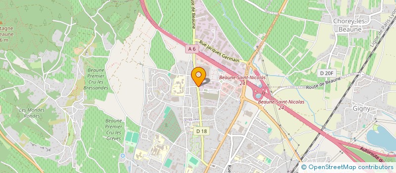 localisation de l'entreprise RATEAU VINATIER à BEAUNE