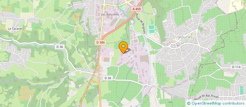 localisation de l'entreprise RATEL  CHAPONOST