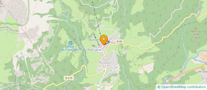 localisation de l'entreprise RATEL GROUPE  AUSSOIS