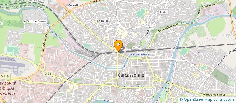 localisation de l'entreprise RATELADE PIZZAS à CARCASSONNE
