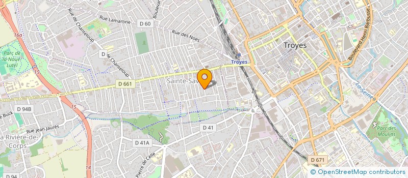 localisation de l'entreprise RATELIER THEATRE  SAINTE-SAVINE