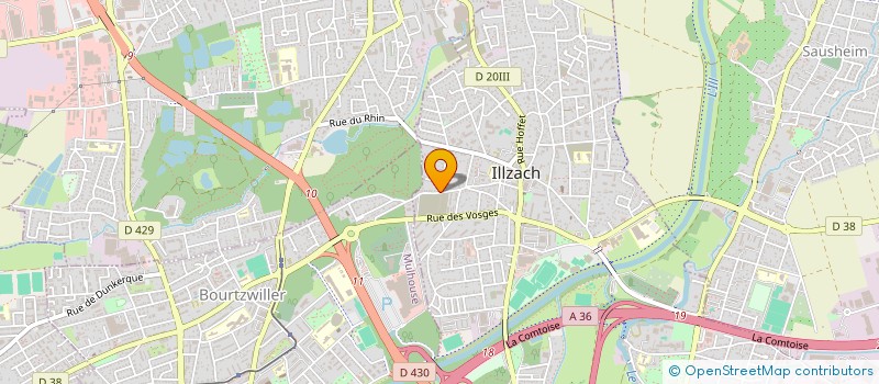 localisation de l'entreprise RATELLI CONSTRUCTION  ILLZACH