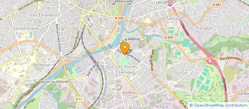 localisation de l'entreprise RATHAILATTE à LIMOGES