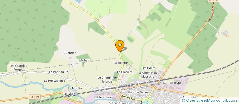localisation de l'entreprise RATHEAU PLACAGES DE CHAMPAGNES SCIAGE à VENDEUVRE-SUR-BARSE
