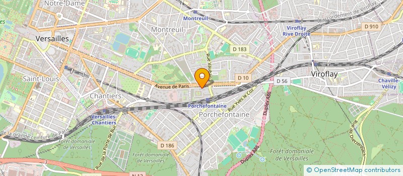 localisation de l'entreprise RATIO PROD à VERSAILLES