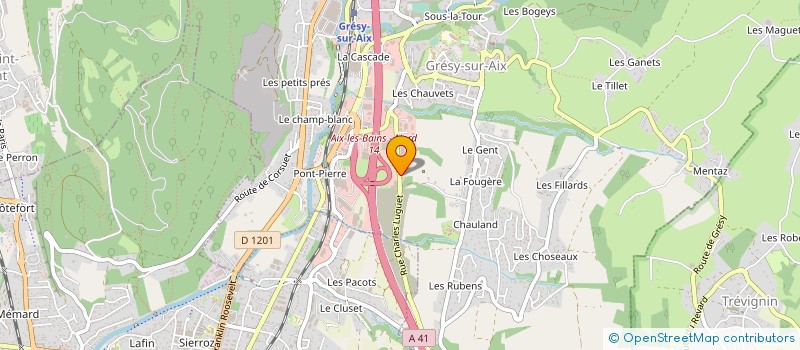 localisation de l'entreprise RATMO à GRESY-SUR-AIX