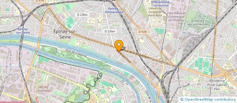 localisation de l'entreprise RATNA SUPERMARKET  EPINAY-SUR-SEINE