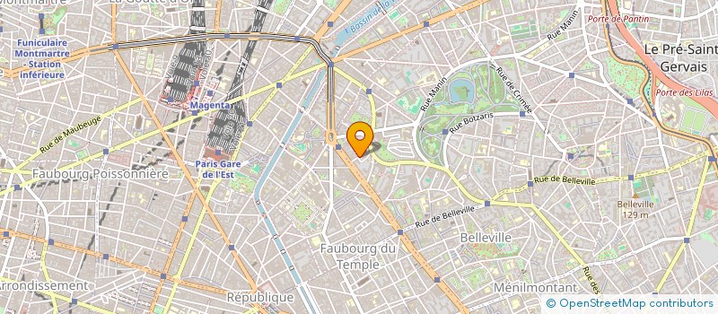 localisation de l'entreprise RATP INTER CULTURE  PARIS