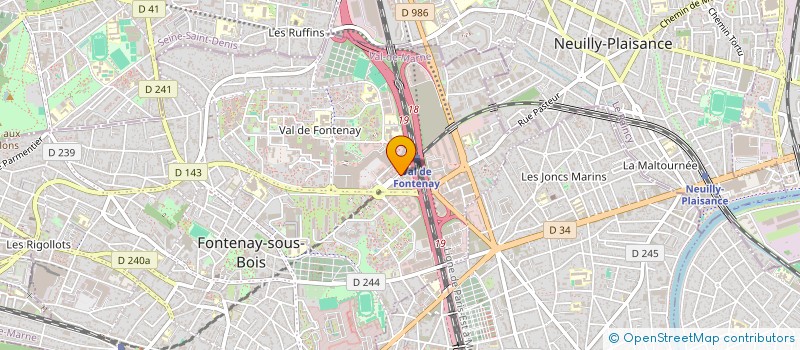 localisation de l'entreprise RATP SOLUTIONS INDUSTRIELLES à FONTENAY-SOUS-BOIS