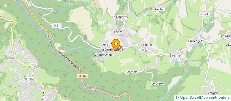 localisation de l'entreprise RATS PASS 74  FETERNES