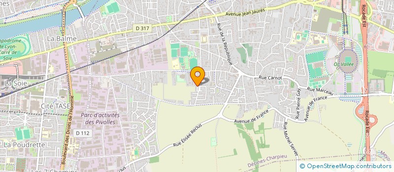 localisation de l'entreprise RATTIN FAMILY 33 VILLEROY  DECINES-CHARPIEU