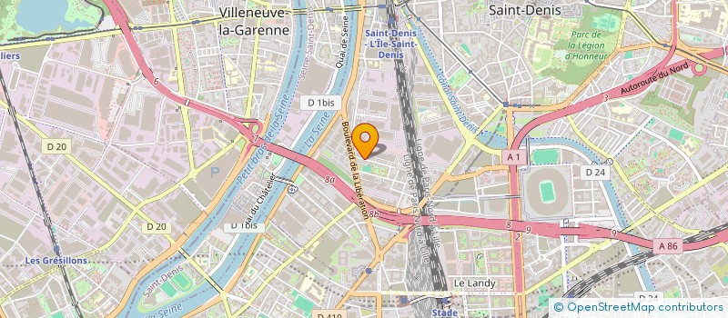 localisation de l'entreprise RAU à SAINT-DENIS