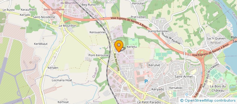 localisation de l'entreprise RAUB PEINTURE  LORIENT