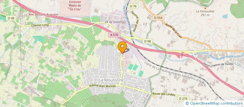 localisation de l'entreprise RAUCH ET FILS SARL à LA CRAU