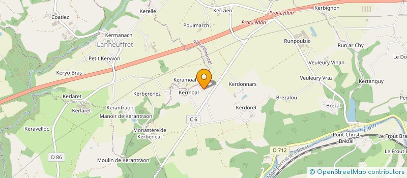 localisation de l'entreprise RAUCHAM à LANDIVISIAU