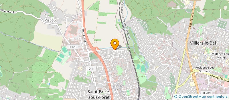 localisation de l'entreprise RAUCYNIELLIE à SAINT-BRICE-SOUS-FORET