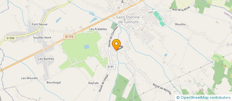 localisation de l'entreprise RAUJOL CONSTRUCTION EURL  SAINT-ETIENNE-DE-TULMONT