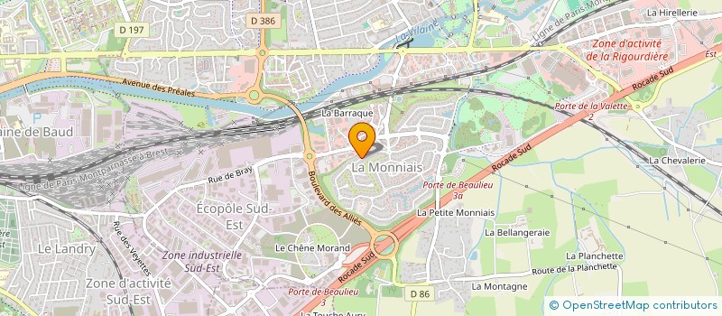 localisation de l'entreprise RAULIN IMMOBILIER  CESSON-SEVIGNE