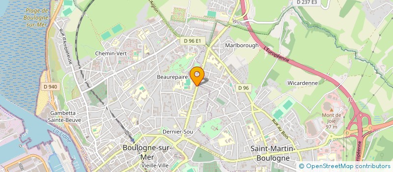 localisation de l'entreprise RAULT R ET C ET GIRARDIN  BOULOGNE-SUR-MER