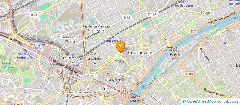 localisation de l'entreprise RAUMAINE à COURBEVOIE