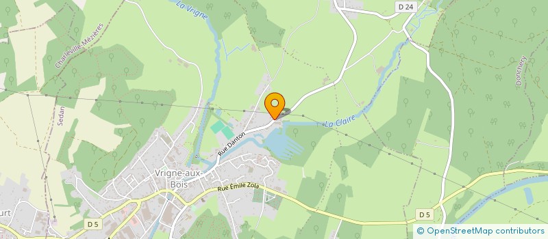 localisation de l'entreprise RAUSSIN  VRIGNE AUX BOIS