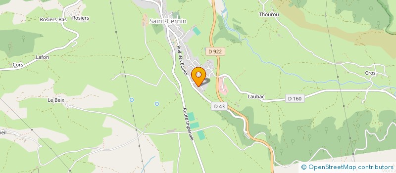 localisation de l'entreprise RAUSSOU ENERGIE à SAINT-CERNIN