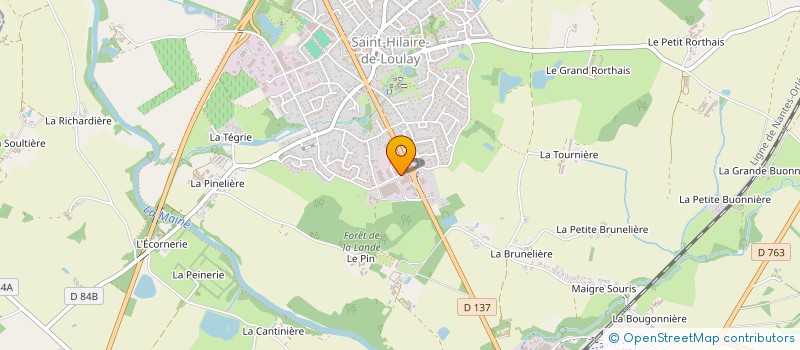 localisation de l'entreprise RAUTUREAU à MONTAIGU-VENDEE