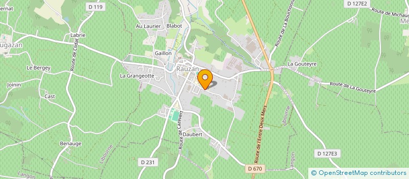 localisation de l'entreprise RAUZAN SANTE  RAUZAN