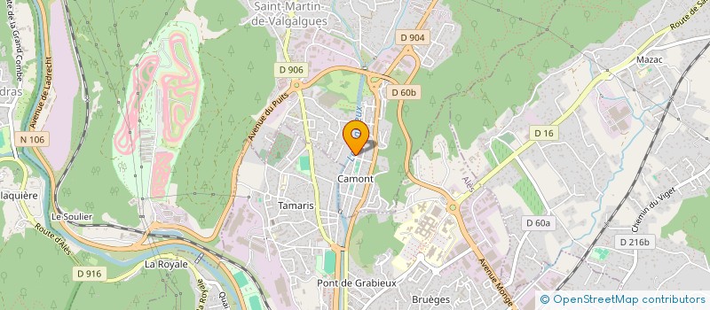 localisation de l'entreprise RAUZIER SERVICE TAXI  SAINT-MARTIN-DE-VALGALGUES