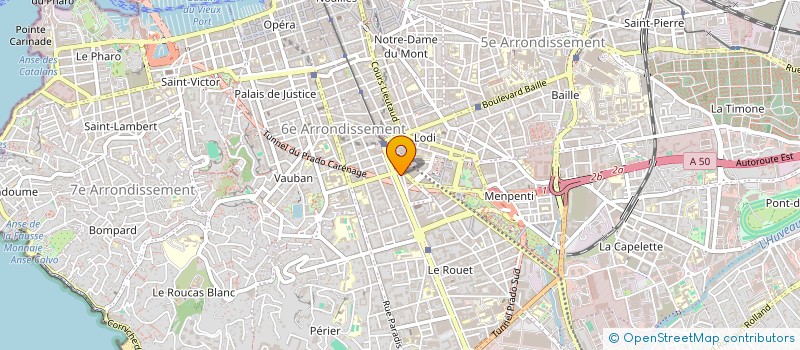 localisation de l'entreprise RAV OPTIC à MARSEILLE