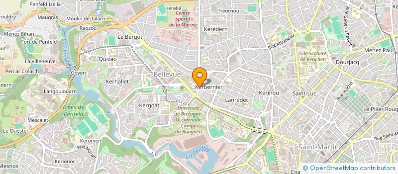 localisation de l'entreprise RAVAGE à BREST