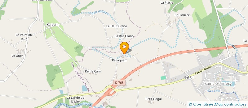 localisation de l'entreprise RAVAGUEN à SAINT-GONNERY