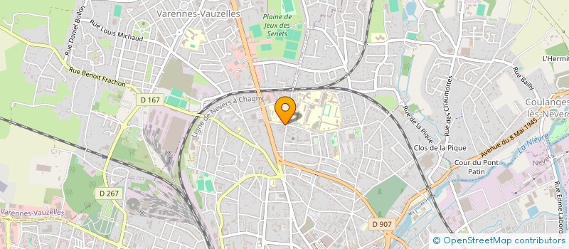 localisation de l'entreprise RAVAL BAT à NEVERS