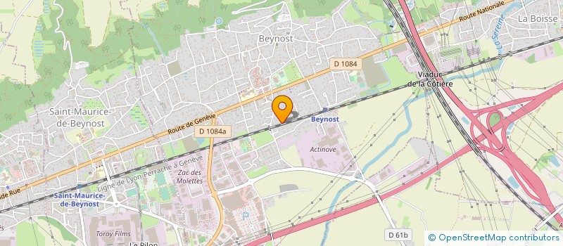 localisation de l'entreprise RAVAL'BAT à BEYNOST