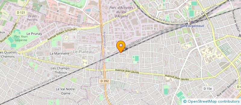 localisation de l'entreprise RAVAL BATIMENT  ARGENTEUIL