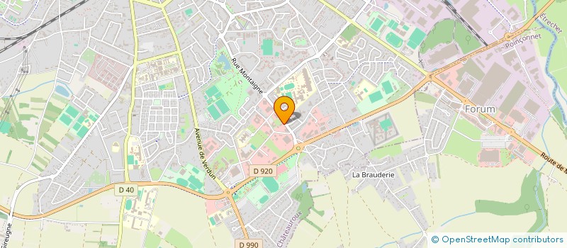 localisation de l'entreprise RAVAL CENTRE CTTB à CHATEAUROUX