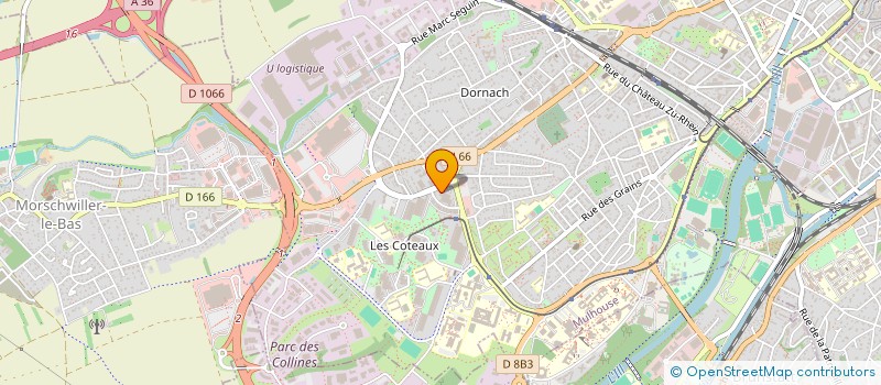 localisation de l'entreprise RAVAL - ISO SH à MULHOUSE