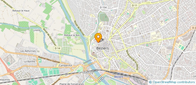 localisation de l'entreprise RAVAL OC à BEZIERS