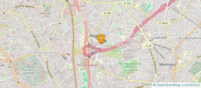 localisation de l'entreprise RAVAL PARIS à BAGNOLET