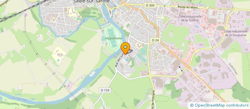 localisation de l'entreprise RAVAL PRO à SABLE-SUR-SARTHE