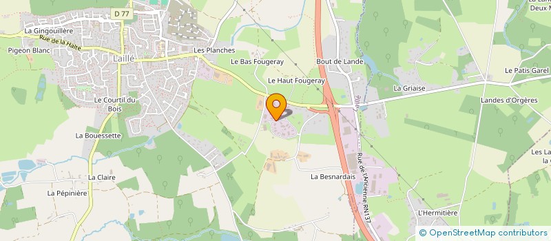 localisation de l'entreprise RAVALEMENT DE BRETAGNE  LAILLE