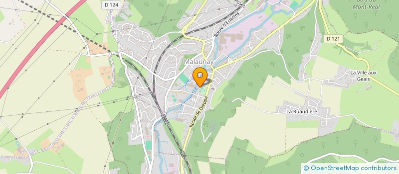localisation de l'entreprise RAVALEMENT DECORATION PIERRE  MALAUNAY
