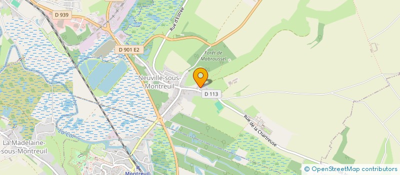 localisation de l'entreprise RAVALEMENT MODERNE ETS LHERBIER à NEUVILLE-SOUS-MONTREUIL