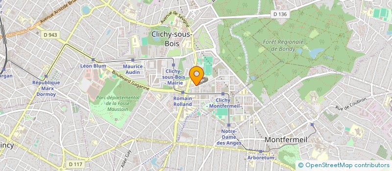 localisation de l'entreprise RAVALEMENT PEINTURES MACONNERIE  CLICHY-SOUS-BOIS