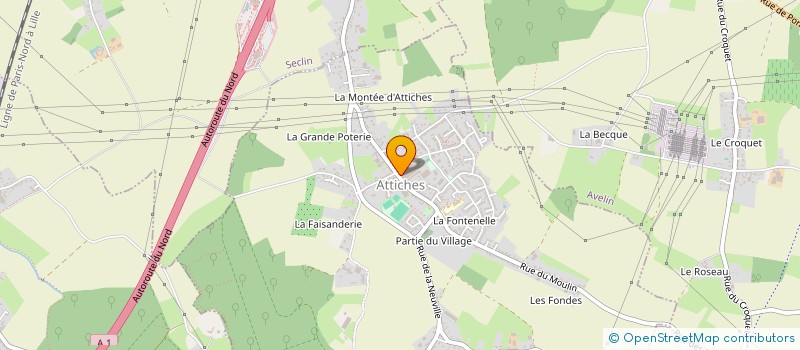 localisation de l'entreprise RAVALEMENT PIERRE MARBRERIE GRANIT à ATTICHES