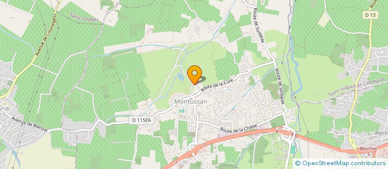 localisation de l'entreprise RAVALEMENT RIVE DROITE  MONTUSSAN