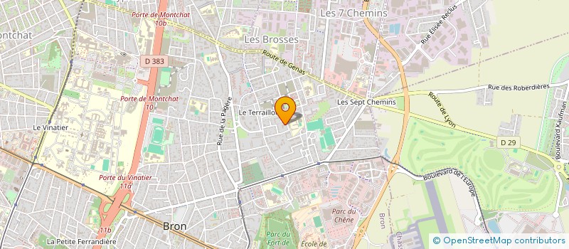 localisation de l'entreprise RAVALEO  BRON