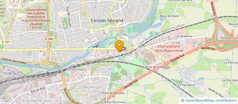 localisation de l'entreprise RAVALOUEST à CESSON-SEVIGNE
